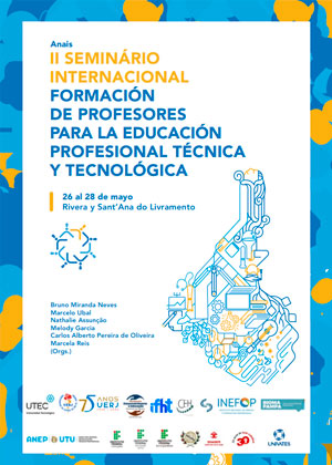 Capa do livro de Anais do II Seminário Internacional Formación de Profesores para la Educación Profesional Técnica y Tecnológica, realizado de 26 a 28 de maio em Rivera e Sant'Ana do Livramento.
